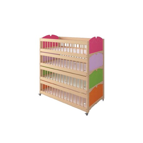 Lit empilable haut (Modèle chariot)