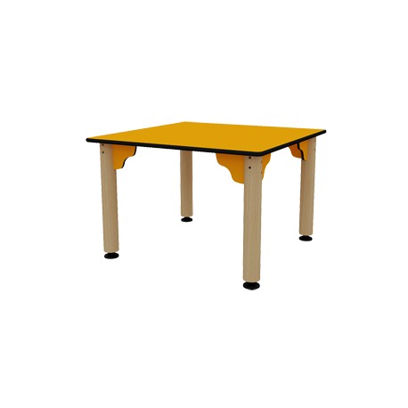 Table carrée simple 600 mm x 600 mm - T00 : 350 mm