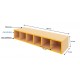 Banc avec 6 casiers T0