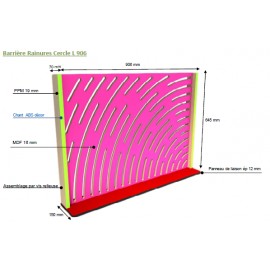 Barrière Rainures Cercle