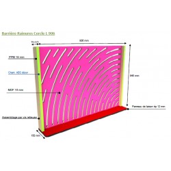 Barrière Rainures Cercle