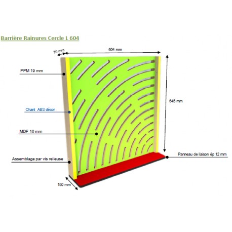 Barrière Rainures Cercle