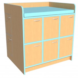 Vestiaire de déshabillage 10 avec portes