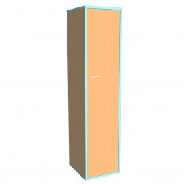 Meuble à porte classique haut: 4 étagères réglables