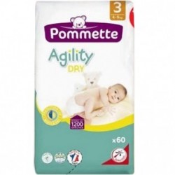 Couches Pommette Agility dry T3 – 4/9 kg