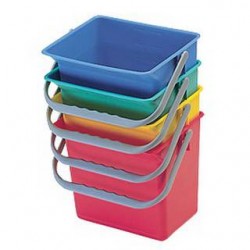 Seau carré en plastique pour chariot de ménage – 9 litres