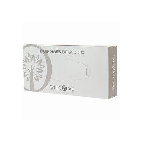 Mouchoir blanc boite rectangulaire de 100 - carton de 40