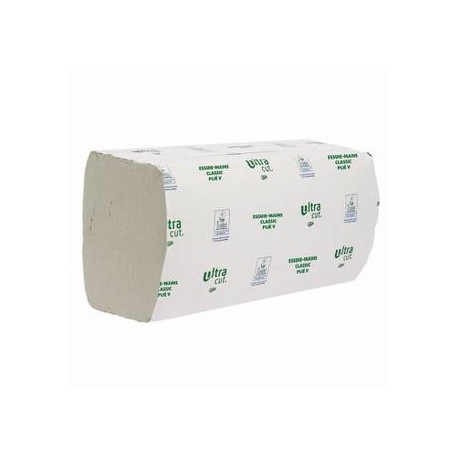 Essuie-mains en ouate blanc – carton de 20 paquets