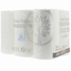 Lot de 12 papiers hygiéniques Tradition – carton de 8