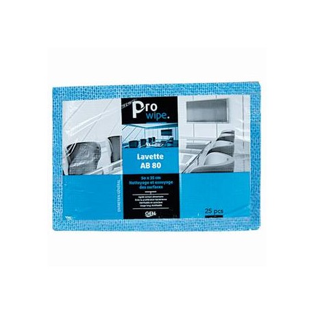 Lavette non tissée AB 80 bleue – sachet de 25