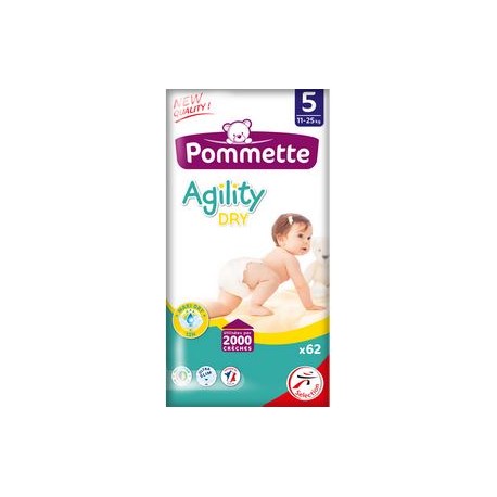 Couches Pommette Agility dry – 4/9 kg