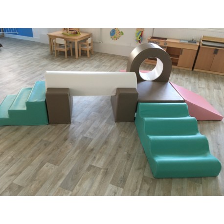 Encastrements pour poutre de motricité