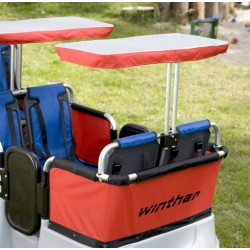 Ombrelle pour 2 sièges de poussette KIDDY BUS