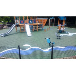 Dalle amortissante extérieure