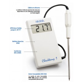 Thermomètre de poche haute précision