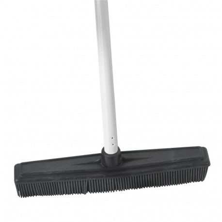 Manche en acier laqué à pas de vis universel - 140 cm